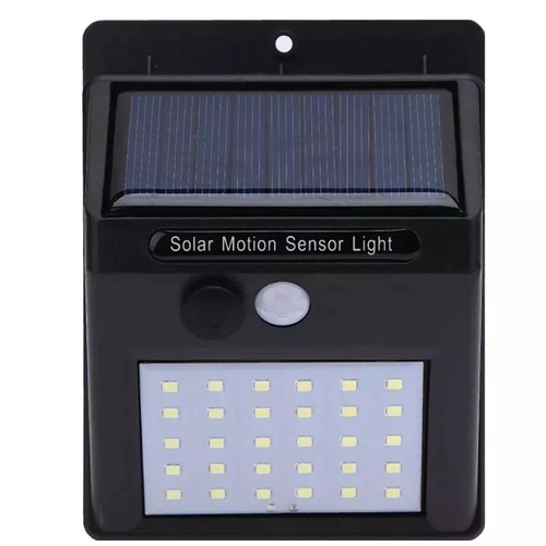 Luminária Solar Parede 30 Led Externo Sensor Presença Kit 10