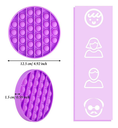 Juego De 4 Piezas Anti-estrés Pop Fidget Stress Punk