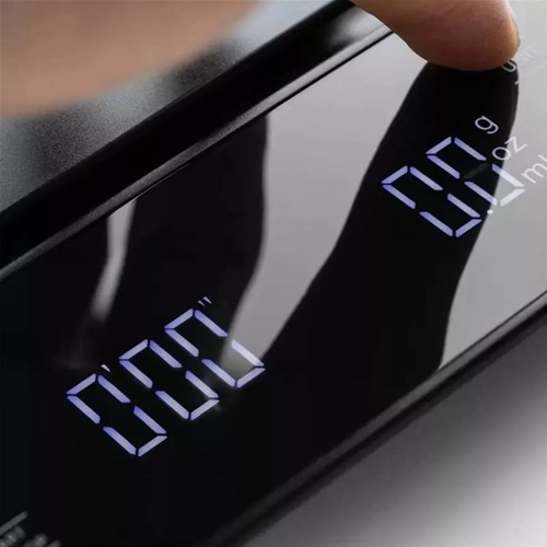 Balança Barista Com Temporizador De Precisão Café Cozinha Capacidade Máxima 3 Kg Cor Preto