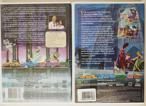Dvd Coleçao O Corcunda De Notre Dame (novo Original Lacrado)