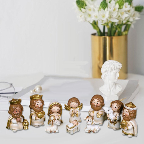 2025 Figuras De Pesebre Miniaturas Decoración Religiosa Y