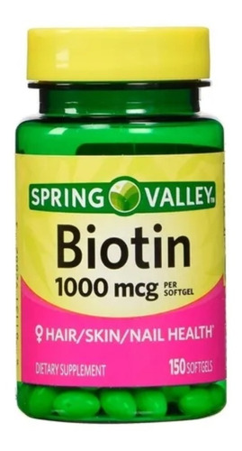 Spring Valley Biotina 1,000 Mcg 150 - Unidad a $533