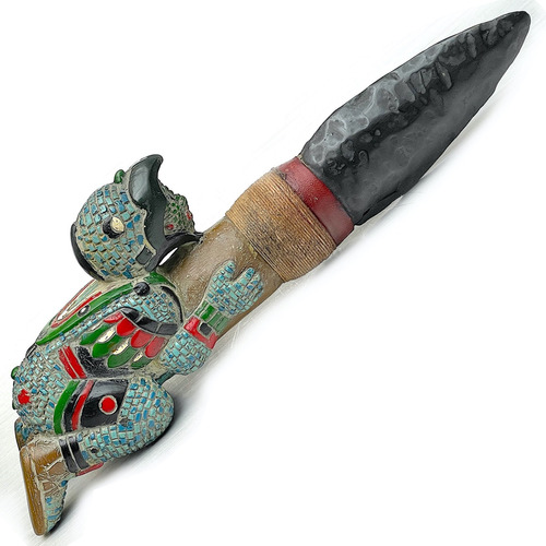 Cuchillo Ceremonial Azteca Vintage De Colecciòn