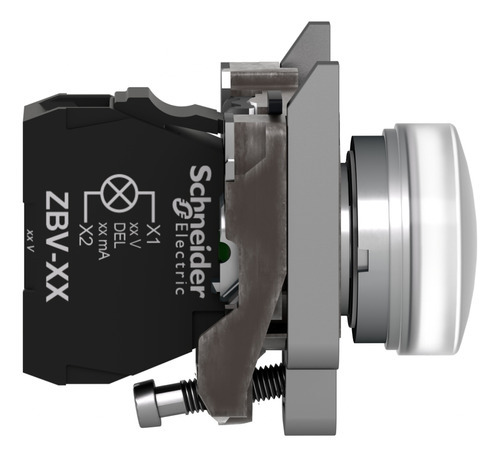 Baliza LED blanca modular de 24 VCA/cc - XB4bvB1 Schneider