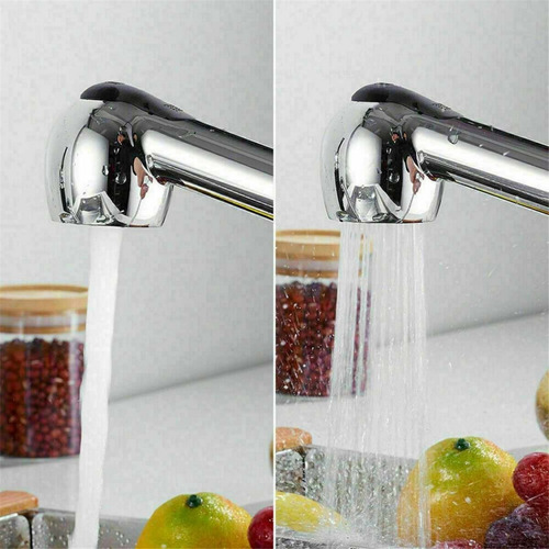 Grifería Monocomando Cocina Extensible Genebre K8 61206 Cr Color Cromo