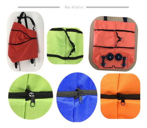 Bolsas Con Ruedas Para Carrito De Compras Con Ruedas, Carrit
