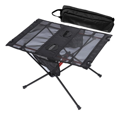 Mesa De Camping Plegable De Aluminio Con Bolsa De Gasa