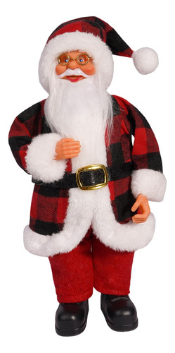 Figura Festiva De Papá Noel Para Exhibir En El Hogar