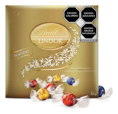 Chocolate Lindt Lindor Surtido Caja 168g