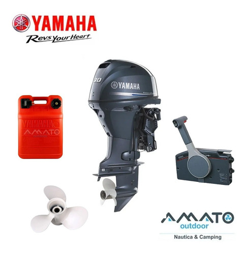 Imagen 1 de 8 de Motor Yamaha 30hp 4t Full. Eléctrico Power