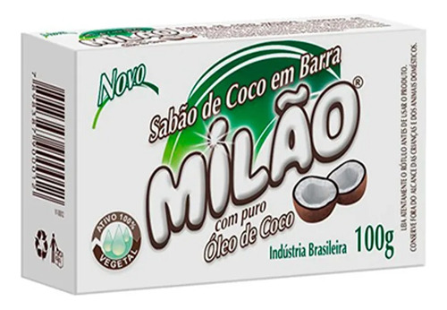 Sabão De Coco Em Barra Milão 100g