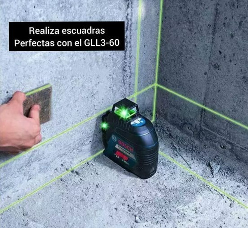 Nivel Láser Bosch 12 Líneas Verdes 360º Gll 3-60 Xg 60 Mts