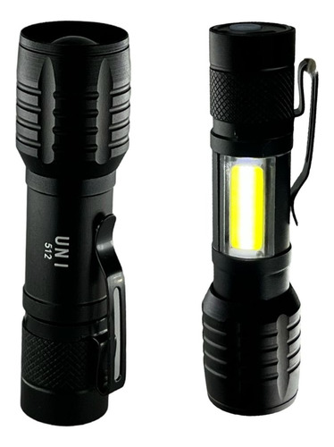 Mini Lanterna Compacta Uso Tático Usb Potente Farol 