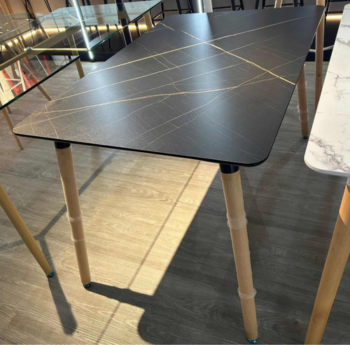 Mesa Eame Rectangular Marmolizada Comedor Moderna