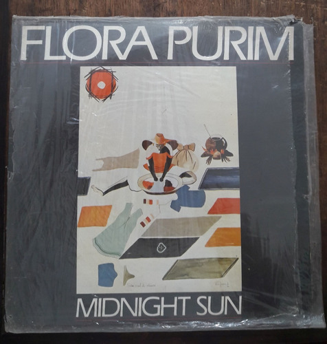 Lp Vinil (vg+) Flora Purim Midnight Sun Ed Br 1988