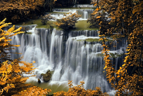 Fotomural, Paisaje, Cascadas Adhesivo 135x180cm Envio Gratis
