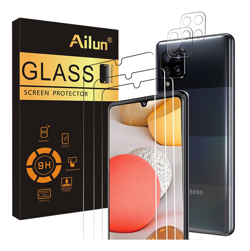 Ailun Glass Protector De Pantalla Para Galaxy A42 5g 3pack +