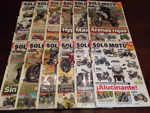 Lote De Revistas (12) Solo Moto Magazine (2022)