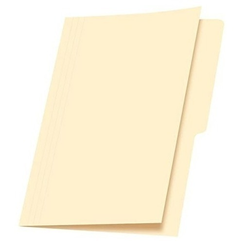 Folder Carta Paquete De 100pzas Color Beige/crema