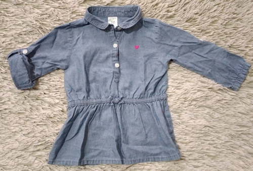 Camisa Blusa Jean Carter´s Tipo Vestidito Bebe Beba Baby