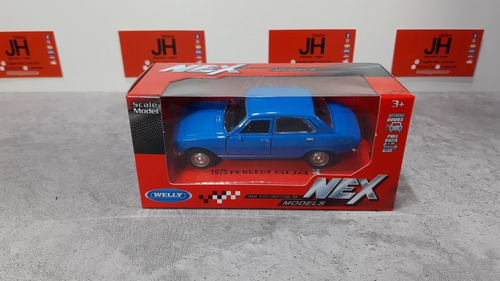 Welly 1:34 Peugeot 504 1975 Celeste 42394cw