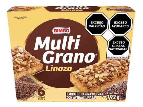 Barra Multigrano Bimbo Linaza 6 Piezas 192g