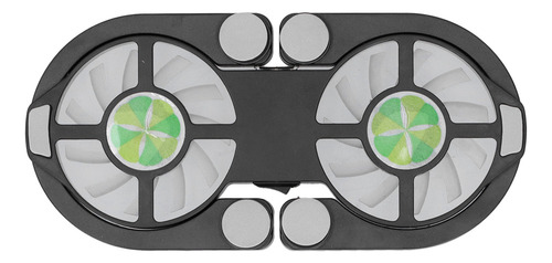 Ventiladores Dobles Usb Plegables Con Almohadilla De Enfriam