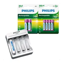 Comprar Cargador De Pilas + 2 Pilas Aa + 4 Aaa Pilas Recargable Otec
