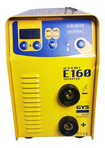 Soldadora Inverter Gysmi E160 Mma Tig Lift 160a Combo Amarillo