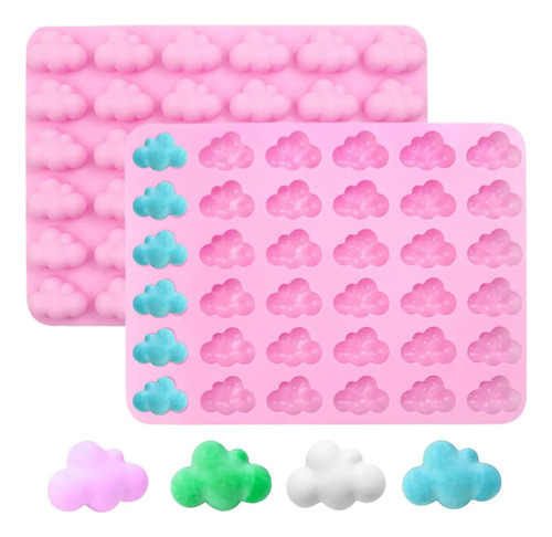 Molde De Chocolate En Forma De Nube De Silicona De 2 Piezas
