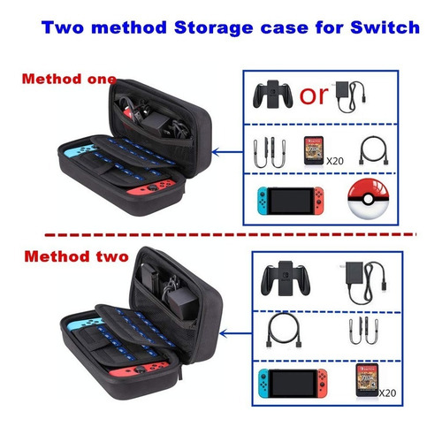 Imagen 10 de 10 de Bolso De Viaje Funda Rigida Para Nintendo Switch