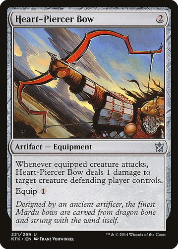 Carta Magic Heart-piercer Bow Khans Of Tarkir Mtg