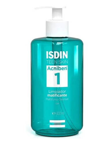 Gel Limpiador Matificante Isdin Teen Skin Acniben X 400 Ml