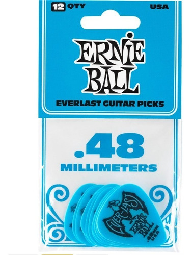 Ernie Ball Everlast Uñetas 12 Pack, Variedad Medidas