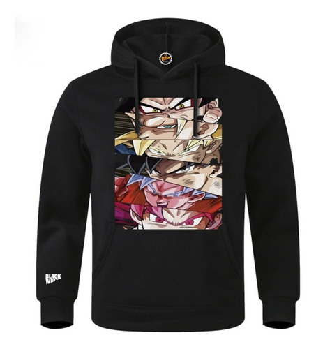 Sudadera Anime Dragon Ball Goku Fases Y Ultrainstinto 