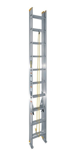 Escalera Extension 20 Escalones Surtek Aluminio Gris
