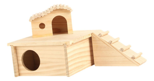 Accesorio De Jaula De De Madera Para Hámster Con Escalera