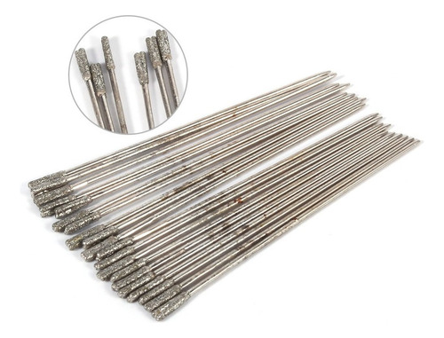 Brocas Lapidarias Recubiertas De Diamante De 20 Piezas 1mm