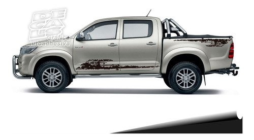 Calco Toyota Hilux 2005 - 2015 Mud Juego Laterales