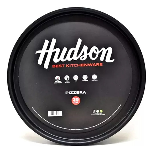 Molde Pizzera 35cm Hudson Doble Capa Teflon Antiadherente