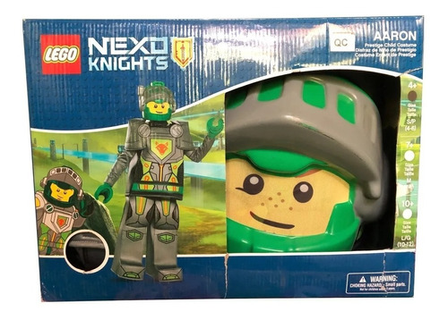 Disfraz Lego Nexo Knights Aaron Talla S  4-6 Años Exclusivo