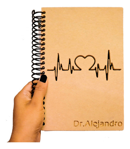 Libreta Personalizada Salud Doctor/a Corazón Hj Blanca E11