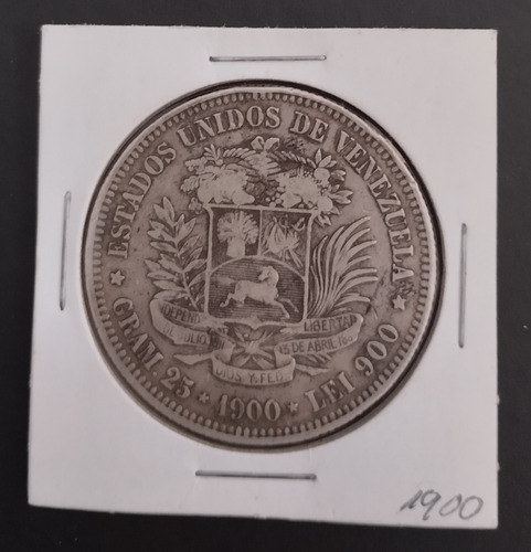 Moneda De Plata Fuerte 1900 