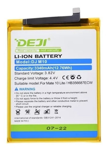 Bateria Litio Para Huawei P30 Lite 3340mah Marca Deji