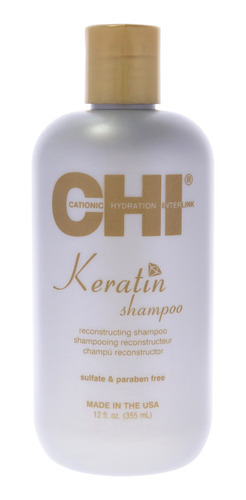 ChampĂș Reconstructor De Queratina De Chi, Unisex, 12 Onzas