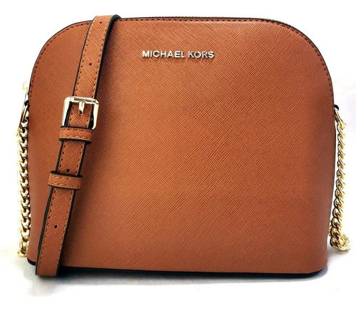 Bolso De Hombro Michael Kors Con Efecto Saffiano Para Mujer Color Marrón