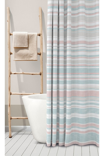 Cortina De Baño Jean Cartier Vinilo Estampada 180x180 Cm    