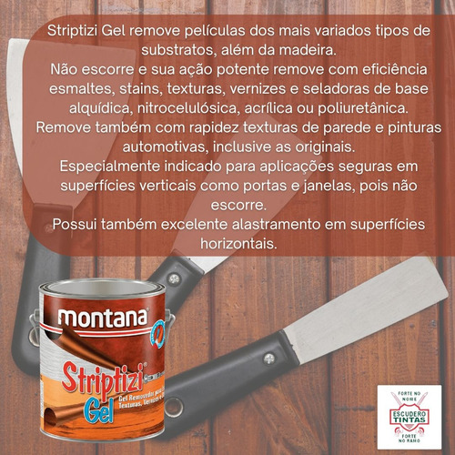 Gel Striptizi Removedor Tinta Automotiva Verniz 4kg Montana