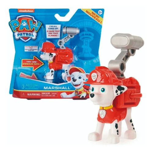 Figura Paw Patrol Articulada Con Sonidos Y Mochila 16600