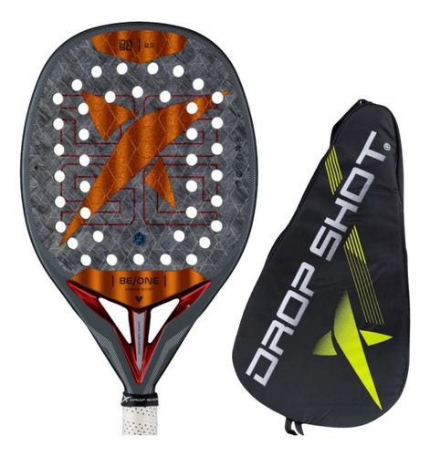 Raquete De Beach Tennis Drop Shot X- Drive 2.0 Cor Cinza